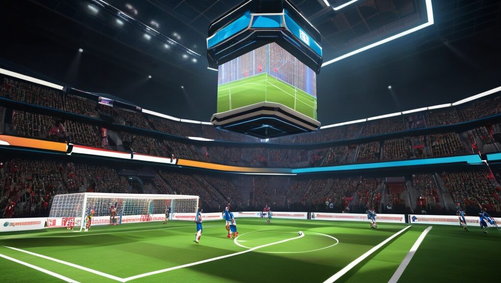 virtual sports league game interface
