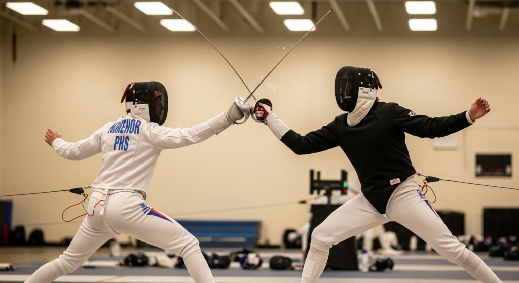 fencers using each sword