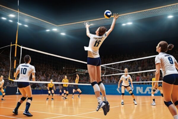 volleyball positions diagram