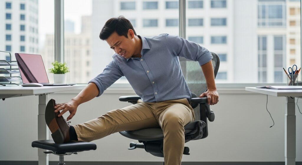 Hamstring tightness caused by sitting all day