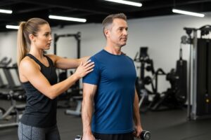 dumbbell shoulder press