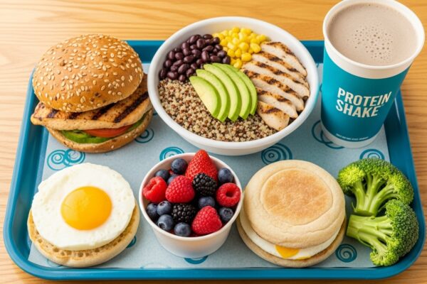 high protein fast food options