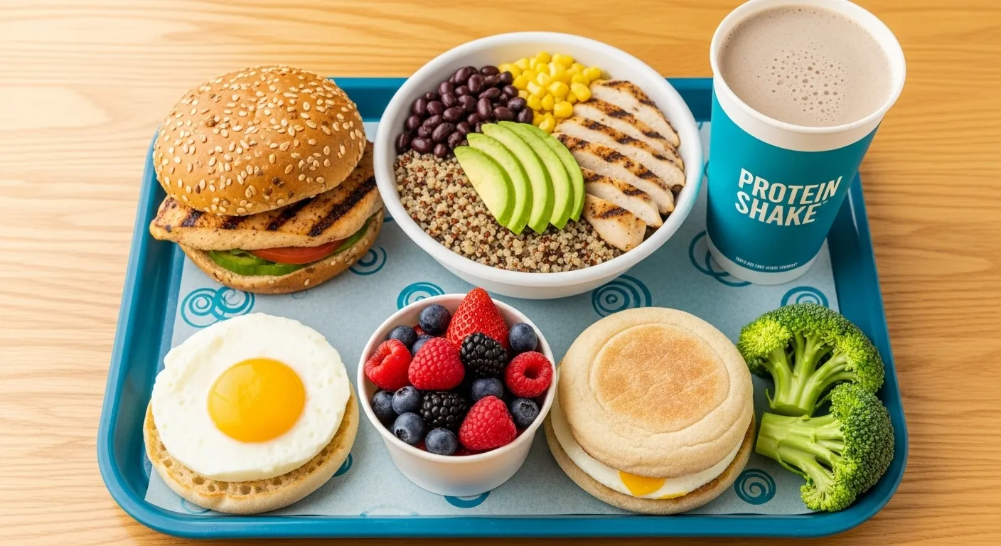 high protein fast food options